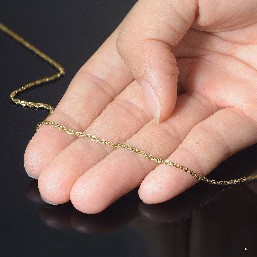 �ͥå��쥹 �������� ���������륹�ƥ�쥹 316L �⿧ �ѥ롼�������ץ������� ��1.7mm Ĺ��50cm�å�������Τ� ���� �� ���ƥ�쥹 ���������꡼ ��ǥ����� ���