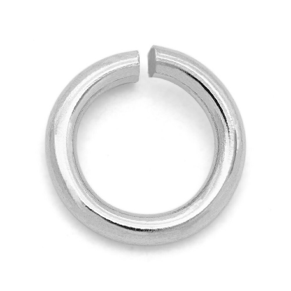 【10個セット】 丸カン サージカルステンレス 丸環 線径1.0mm 直径6.0mm マルカン|手芸用品 金具 飾り パーツ 部品 医療用ステンレス