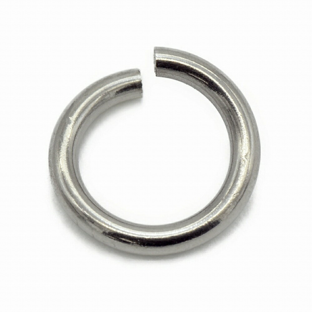 【10個セット】 丸カン サージカルステンレス 丸環 線径0.8mm 直径5.5mm マルカン|手芸用品 金具 飾り パーツ 部品 医療用ステンレス