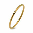 指輪 サージカルステンレス シンプルな甲丸リング 幅1.0mm 金色 ゴールド|医療用ステンレス アクセサリー レディース メンズ