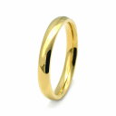 指輪 サージカルステンレス シンプルな甲丸リング 幅3.0mm 金色 ゴールド｜医療用ステンレス アクセサリー レディース メンズ