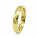 指輪 サージカルステンレス シンプルな甲丸リング 幅4.0mm 金色 ゴールド|医療用ステンレス アクセサリー レディース メンズ