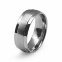 指輪 サージカルステンレス 段付きリング フラットタイプ 幅7.0mm 銀色 シルバー|医療用ステンレス アクセサリー レディース メンズ