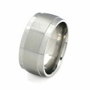 指輪 サージカルステンレス 段付きリング フラットタイプ 幅9.0mm 銀色 シルバー|医療用ステンレス アクセサリー レディース メンズ