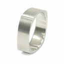 指輪 サージカルステンレス シンプルなスクエアリング マット加工 幅6.0mm 四角型 四角形|医療用ステンレス アクセサリー レディース メンズ