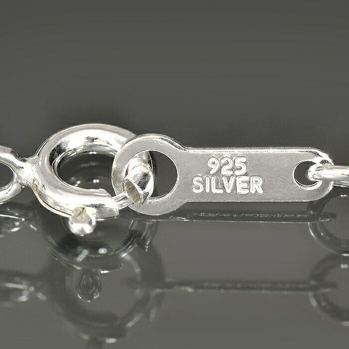 ブレスレット チェーン シルバー925 2面カット小豆チェーン 幅2.0mm 長さ18cm｜鎖 銀 Silver アクセサリー レディース メンズ