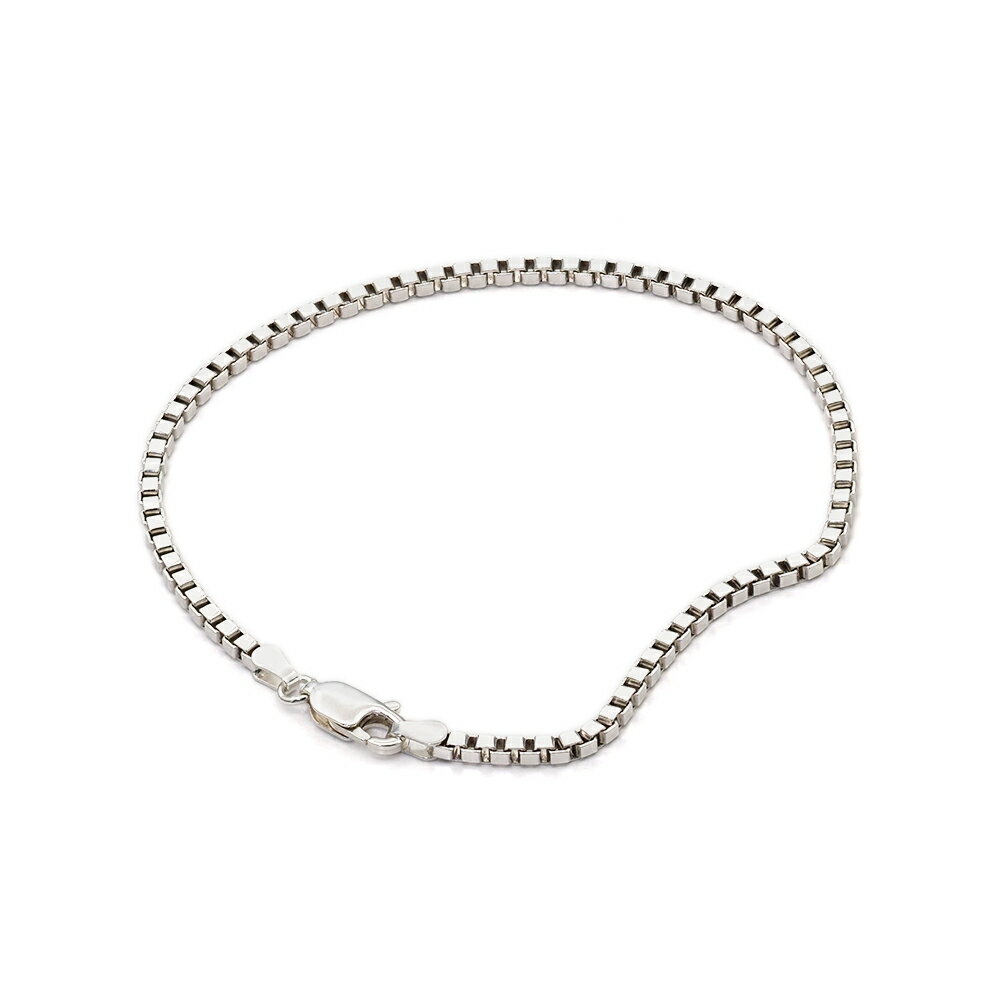 Silver - ブレスレット チェーン シルバー925 ベネチアンチェーン 幅2.0mm 長さ17cm｜鎖 銀 Silver アクセサリー レディース メンズ