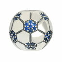 【1個売り】 ビーズパーツ シルバー925 サッカーボールモチーフの穴あき貫通ビーズ 外径11.0mm 高さ9.7mm 穴径4.5mm スペーサー ボール玉 直...