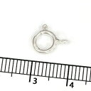 【1個売り】 留め具 シルバー925 引き輪 直径7.0mm ヒキワ クラスプ|手芸用品 金具 飾り パーツ 部品 銀 Silver