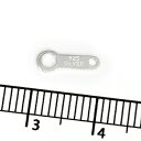 【1個売り】 留め具 シルバー925 プレート 縦9.5mm ダルマカン だるま板 フックカン|手芸用品 金具 飾り パーツ 部品 銀 Silver