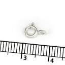 【1個売り】 留め具 シルバー925 引き輪 直径5.0mm 薄型 ヒキワ クラスプ|手芸用品 金具 飾り パーツ 部品 銀 Silver