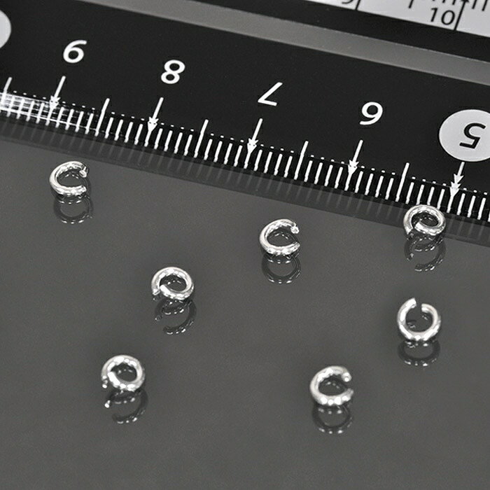 【1個売り】 丸カン シルバー925 丸環 線径0.8mm 直径4.0mm マルカン|手芸用品 金具 飾り パーツ 部品 銀 Silver
