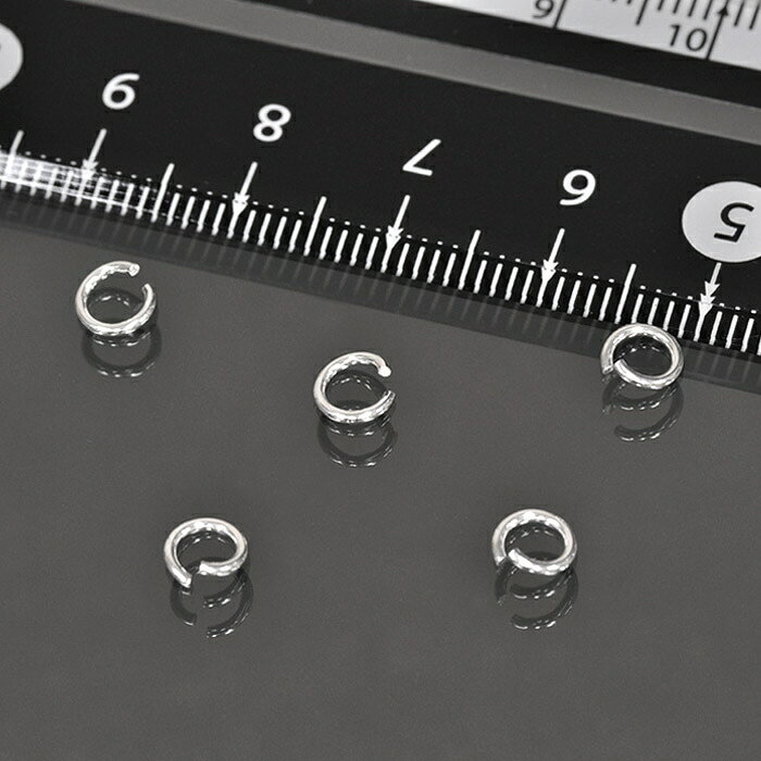 【1個売り】 丸カン シルバー925 丸環 線径0.8mm 直径5.0mm マルカン｜手芸用品 金具 飾り パーツ 部品..