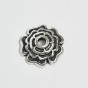 【1個売り】 ビーズキャップ シルバー925 花座 外径8.5mm 高さ3.0mm 座金|手芸用品 金具 飾り パーツ 部品 銀 Silver