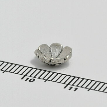 【1個売り】 ビーズキャップ シルバー925 花座 外径8.5mm 高さ3.0mm 座金｜手芸用品 金具 飾り パーツ 部品 銀 Silver