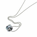 ペンダントトップ タングステン 天然の貝がぐるりとセットされたリング型ペンダント ネックレスチェーン付き|Tungsten アクセサリー レディース メンズ