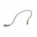 ネックレス用の延長アジャスター 純チタン 荒喜平(ティアドロップ) 幅2.5mm 長さ10cm|鎖 チタン アクセサリー レディース メンズ