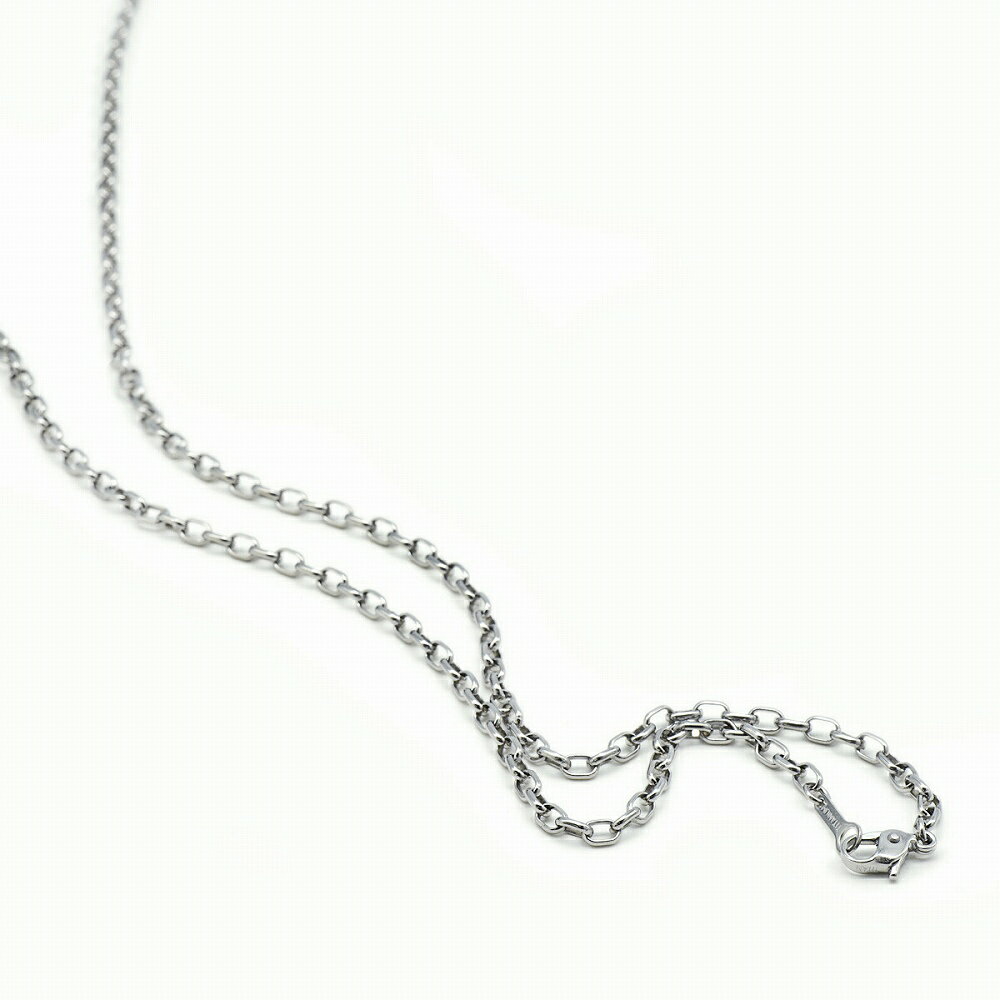 ネックレス チェーン 純チタン ロングロールチェーン 幅3.1mm 長さ38cm|チェーンのみ だけ 鎖 チタン アクセサリー レディース メンズ