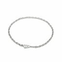 ブレスレット チェーン 純チタン ルーズロープチェーン 幅1.5mm 長さ19cm|鎖 チタン アクセサリー レディース メンズ