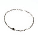 ブレスレット チェーン 純チタン ロングロールチェーン 幅2.5mm 長さ19cm|鎖 チタン アクセサリー レディース メンズ