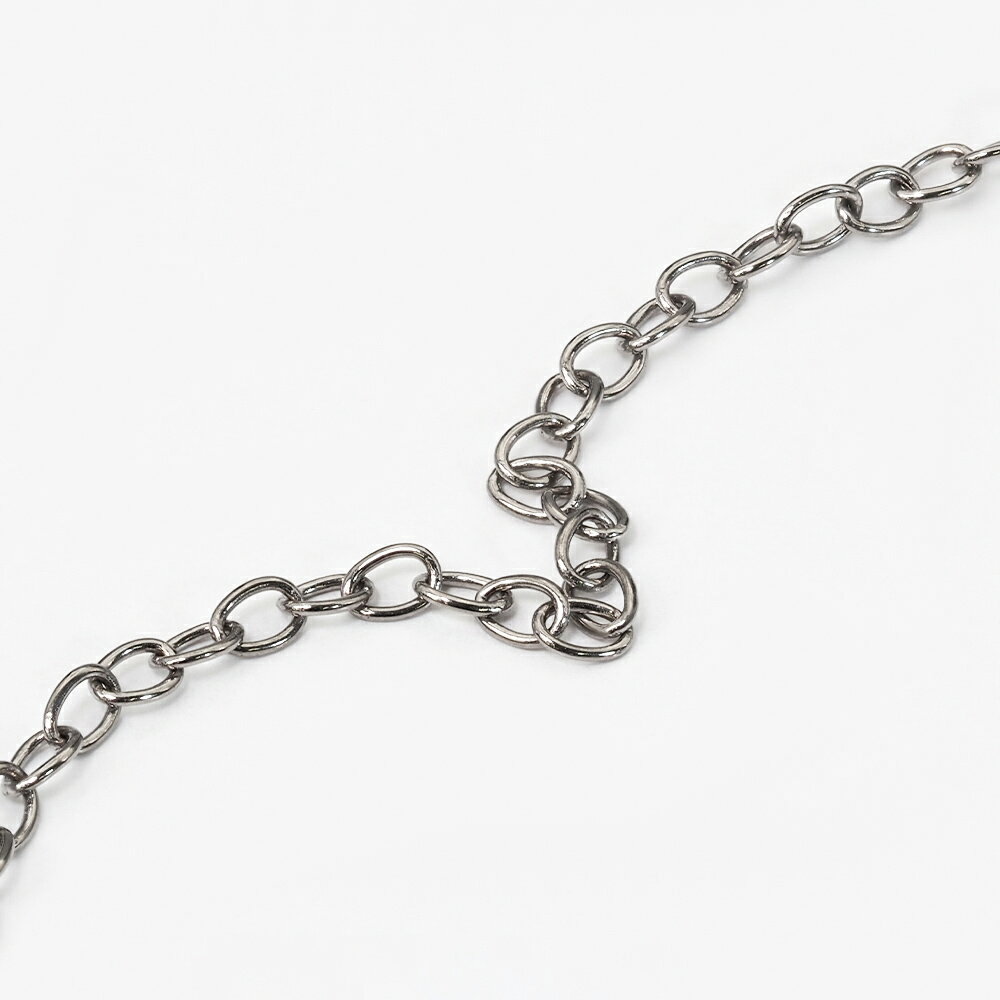 ネックレス チェーン 純チタン 荒小豆チェーン 幅1.5mm 長さ55cm｜チェーンのみ だけ 鎖 チタン アクセサリー レディース メンズ