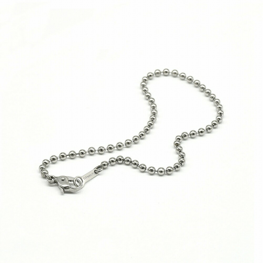 樂天商城 - ブレスレット チェーン 純チタン ボールチェーン 幅1.5mm 長さ21cm｜鎖 チタン アクセサリー レディース メンズ
