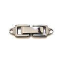 【1個売り】 留め具 純チタン 中折れ式留具 丸カン付き 縦20.0mm 横5.3mm クラスプ|手芸用品 金具 飾り パーツ 部品 Titan