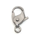 【1個売り】 留め具 純チタン フック 縦12.5mm カニカン カニ環 クラスプ|手芸用品 金具 飾り パーツ 部品 Titan
