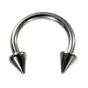 【バラ売り/1個】 ボディピアス チタン サーキュラーバーベル スタンダードボディピアス 16ゲージ 内径8.0mm コーン3.0mm 銀色 シルバー|軟骨 T...
