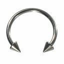 【バラ売り/1個】 ボディピアス チタン サーキュラーバーベル スタンダードボディピアス 16ゲージ 内径12.0mm コーン3.0mm 銀色 シルバー|軟骨 ...