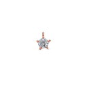 ペンダントトップ 18金 ピンクゴールド 天然石 一粒ペンダント 主石の直径約4.4mm 三角爪 五本爪留め ペンダントヘッドのみ|K18PG k18 18k 貴金属 ジュエリー レディース メンズ