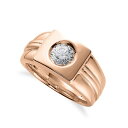 指輪 18金 ピンクゴールド 天然石 一粒リング 主石の直径約5.2mm ソリティア|K18PG k18 18k 貴金属 ジュエリー レディース メンズ