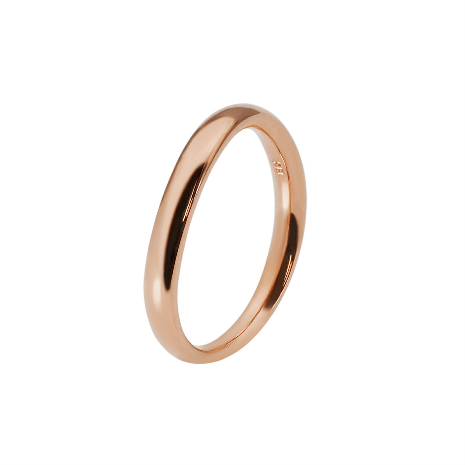 指輪 18金 ピンクゴールド シンプルモダンなウェーブリング 幅3.0mm｜K18PG k18 18k 貴金属 ジュエリー レディース メンズ