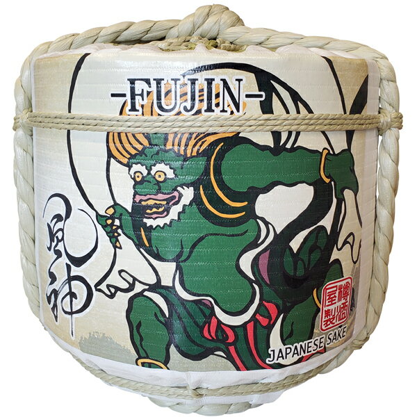 飾り樽 風神 1斗樽 18Lsize ディスプレイ樽 伝統工芸品Japanese Decorative barrel