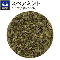 【公式】S&B セレクトスパイス スペアミント チップ 袋入り 100g 業務用 エスビー食品 公式 スパイス ハーブ SELECT SPICE Spearmint