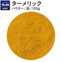 S&B セレクトスパイス ターメリック パウダー 袋入り 100g 業務用 エスビー食品 公式 スパイス ハーブ SELECT SPICE Turmeric ウコン