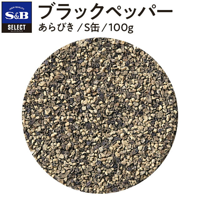 【公式】S&B ブラックペッパー あらびき 100g S缶 セレクトスパイス 業務用 エスビー食品 公式 スパイス ハーブ コショー こしょう 黒胡椒 黒コショー 黒コショウ sb SB 粗挽き SB食品