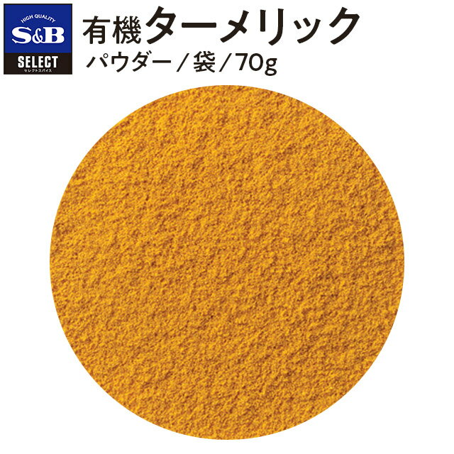 S&B セレクトスパイス 有機ターメリック パウダー 袋入り 70g 業務用 エスビー食品 公式 スパイス ハーブ SELECT SPICE オーガニック Organic