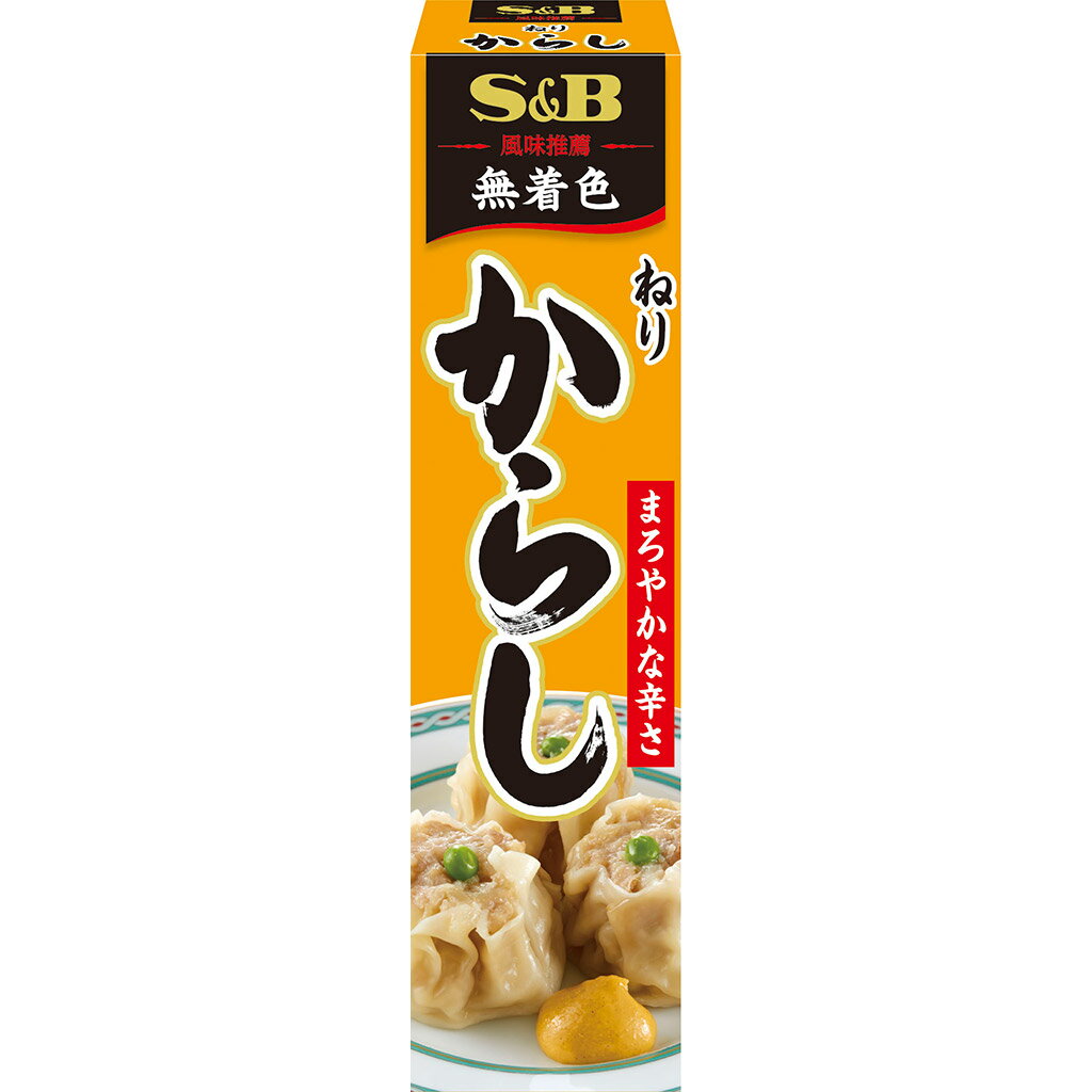 一括表示品名：ねりからし原材料名：からし（カナダ）、でん粉、食塩、デキストリン、コーン油／ソルビット、酸味料、香料、増粘剤（キサンタン）、酸化防止剤（ビタミンC）賞味期限：底面に記載保存方法：直射日光を避け涼しい所に保存してください。内容量：43g製造者：エスビー食品株式会社　東京都中央区日本橋兜町18-6製造所：エスビー食品株式会社　長野県上田市下塩尻546栄養成分表示　10gあたり（分析値）エネルギー：29kcal／たんぱく質：0.8g／脂質：1.3g／炭水化物：3.4g／食塩相当量：0.9g納期情報（商品発送予定日）についてご注意ください商品の納期情報を表示させていただいておりますが、当店は、商品在庫を複数店舗で共有しております。ご注文のタイミングによっては、在庫の状況により発送までにお時間を頂戴する場合がございます。その際は、メールにてご連絡致します。※交通機関の不具合や悪天候などそのほかの不可抗力が生じた場合には、商品の到着時間帯および到着日が前後することがありますのでご了承願います。ねりからし　43gからしの自然な風味、まろやかな辛み、豊かな香りを持つねりからしをお楽しみください。