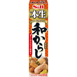 【公式】 S&B 本生 和からし 無着色 チューブ 43g エスビー食品 公式 スパイス ハーブ