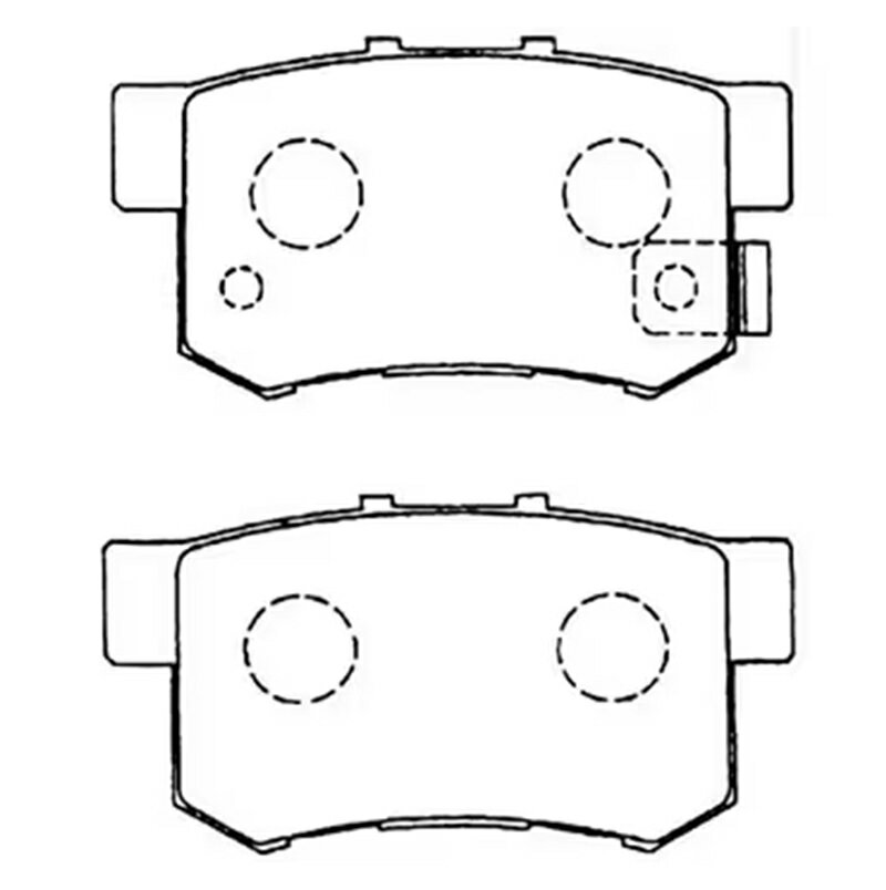 【普通自動車ブレーキパッド】HONDA CR-V型式: RD4, RD5, RD6, RD7　アコード型式: CM1, CM2, 20A, 24E, 24EL 　オデッセイ型式: RA1, RA2, RA3, RA4　ステップワゴン型式: RF2, RF4, RF6, RF8　リア用　左右セット　4枚セット　GAB品番: GABF-H02W359 【送料無料】