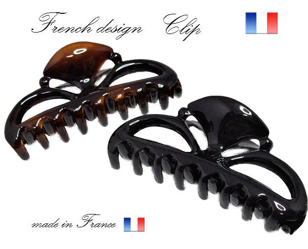 【Made in France】青海波型 バンスクリップ 11.5cm(FR-606)フランス バンス フランス　バンスクリップ バンスクリップ しっかり バンスクリップ フランス バンスクリップ 大 大きめ