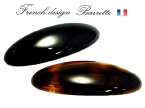 French Design フランスバレッタ　小判型 オーバルフランス バレッタ フランス バレッタ 大きめ しっかり かみどめ フランス バレッタ 金具 バレッタ シンプル