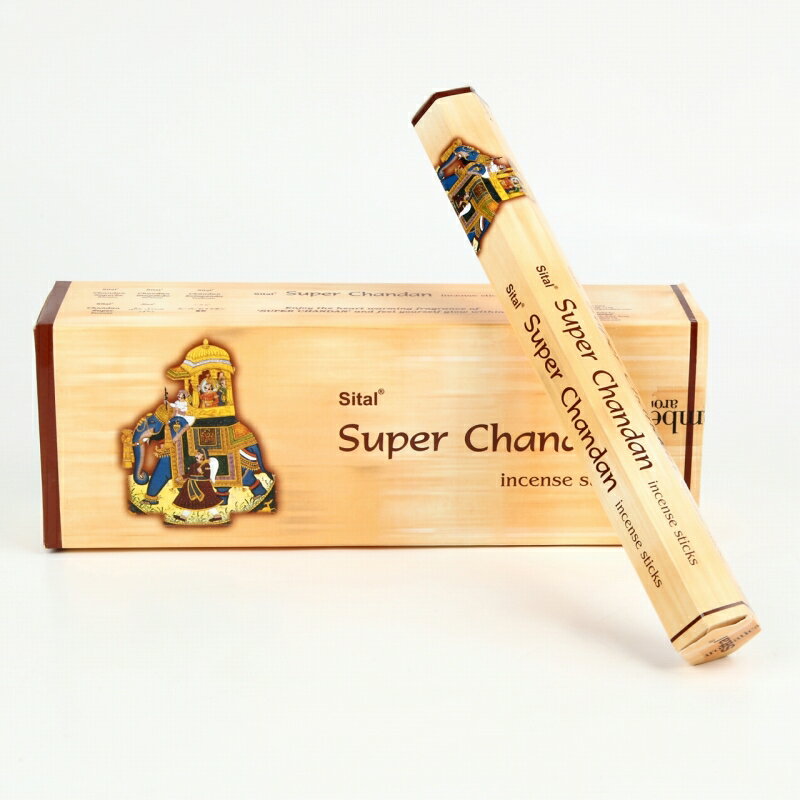 【限定特別価格】「六角香18個入り スーパーチャンダン 素敵なプレゼント付!!」【送料無料】Sital Super Chandan/お香/激安/インド/【重要】※沖縄・離島・一部地域は送料がかかります。