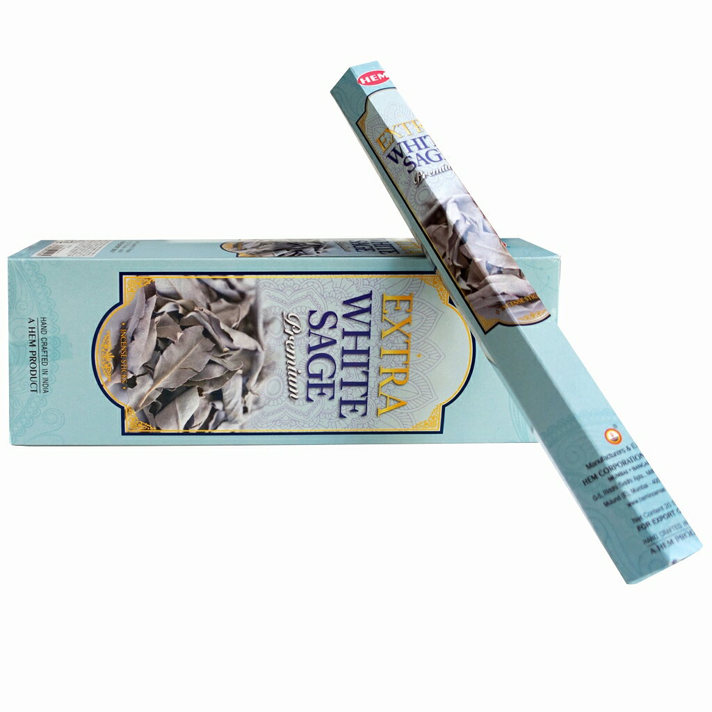【限定特別価格】「SHASHI六角香18個入り エキストラホワイトセージ 素敵なプレゼント付!!」【送料無料】WHITESAGE/お香/激安/インド/【重要】※沖縄・離島・一部地域は送料がかかります。
