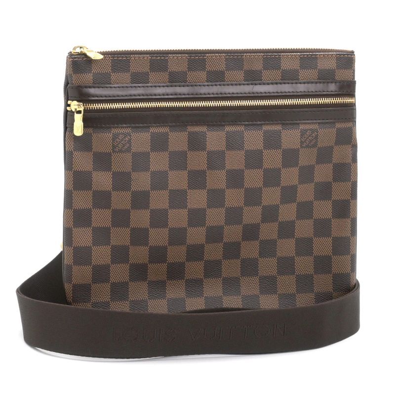 LOUIS VUITTON - [返品OK] ルイヴィトン ポシェットボスフォール N51111 ダミエエベヌ ショルダーバッグ 斜め掛け メッセンジャーバッグ ブラウン 茶色 【中古】【送料無料】