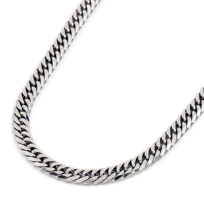 [返品OK] 喜平ネックレス 6面ダブル 50cm 50.4g Pt850 造幣局検定刻印 プラチナ キヘイネックレス【中古】【送料無料】(4)