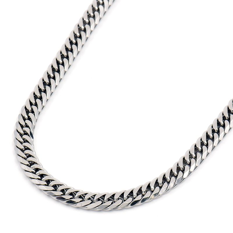 [返品OK] 喜平ネックレス 6面ダブル 50cm 50.4g Pt850 造幣局検定刻印 プラチナ キヘイネックレス【中古】【送料無料】(4)