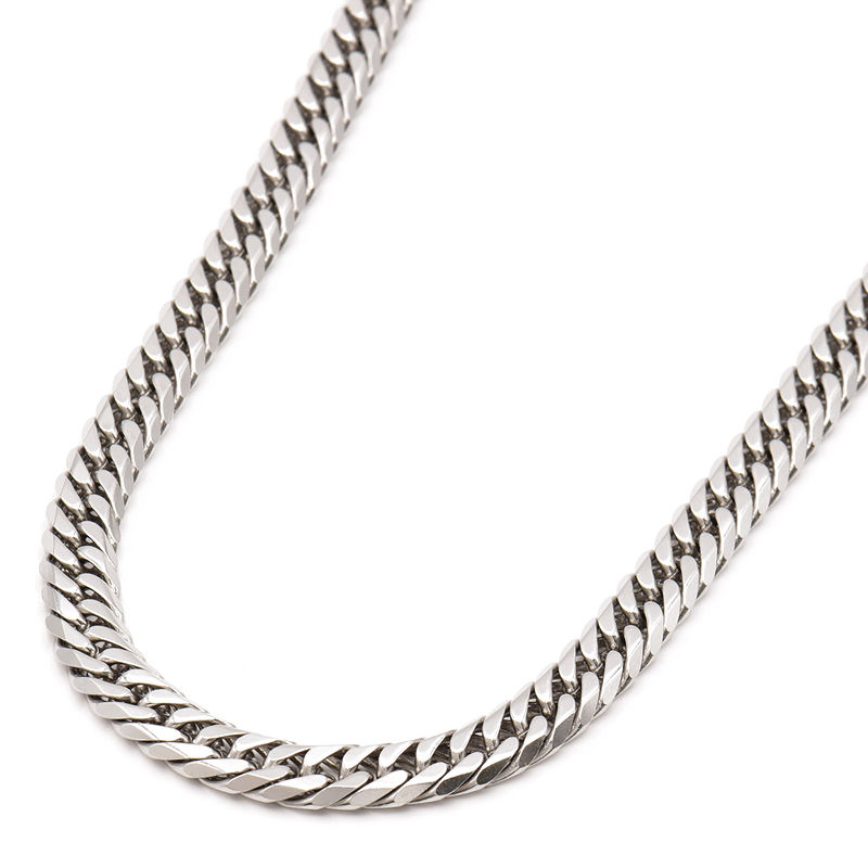 [返品OK] 喜平ネックレス 6面ダブル 50cm 103.0g Pt850 造幣局検定刻印 プラチナ キヘイネックレス【中古】【送料無料】(4)