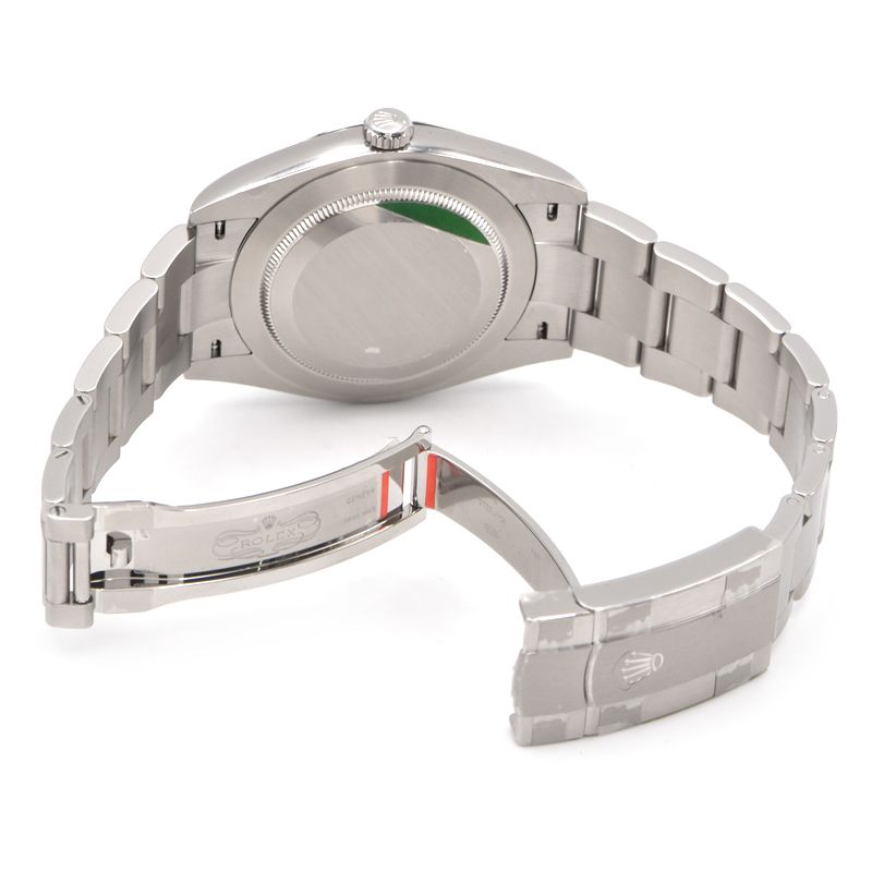 [3年保証/返品OK] ロレックス メンズ オイスターパーペチュアル 41 124300 ランダム番 新ギャラ グリーン 緑文字盤 自動巻き 腕時計【中古】【送料無料】